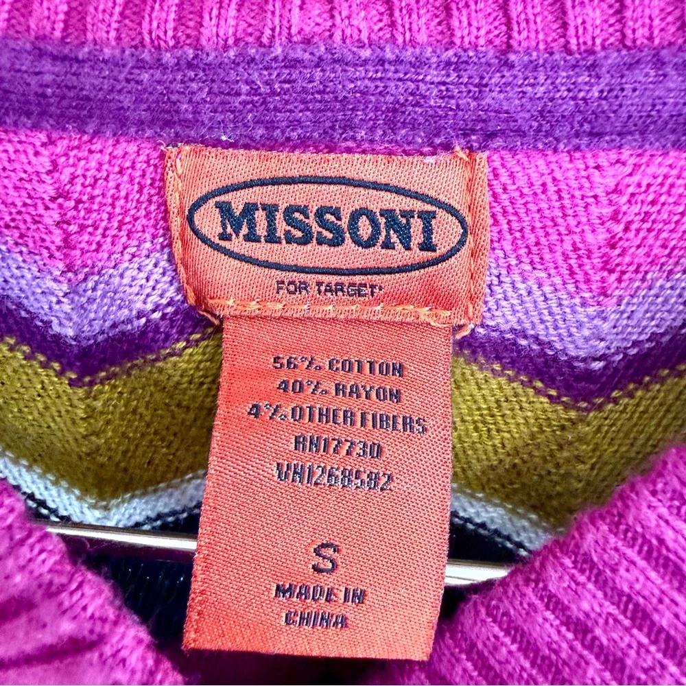 🔮MISSONI x Target Girls Stripes Knit Cardigan Skirt Set Size S - Picture 6 of 7